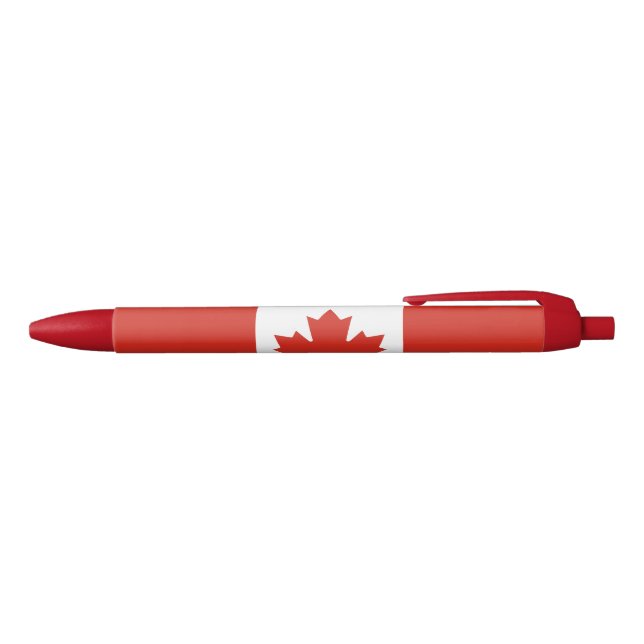 Patriotic Canadian Flag Blue Ink Pen (Top)