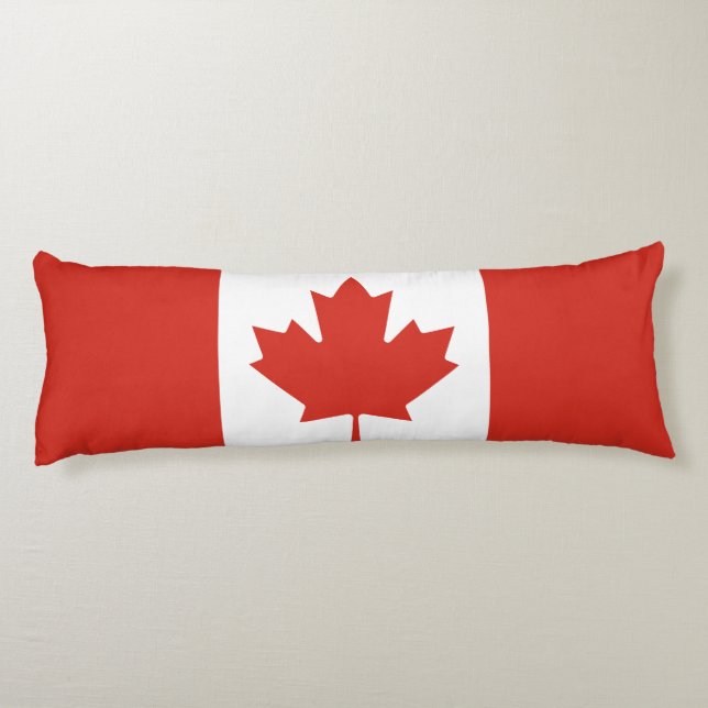 Patriotic Canadian Flag Body Cushion (Back)