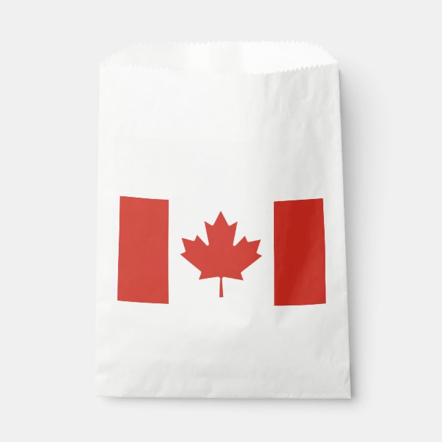 Patriotic Canadian Flag Favour Bags (Front)