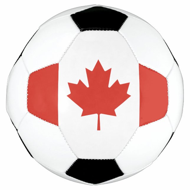 Patriotic Canadian Flag Soccer Ball (Front)