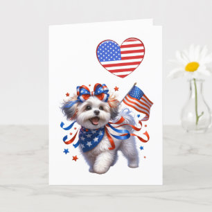 Patriotic Canine Card