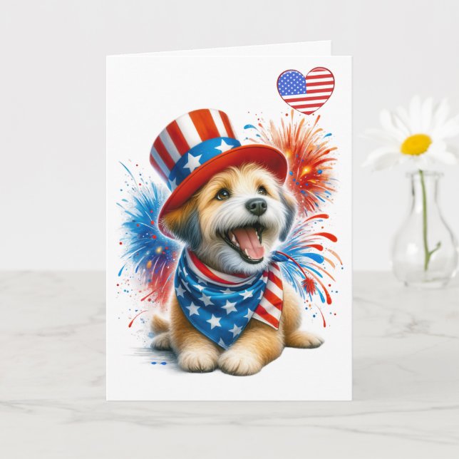 Patriotic Canine Card (Small Plant)