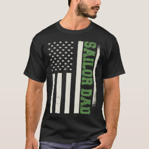 Patriotic Captain Boat Sailing Navy Boating Sailor T-Shirt