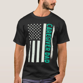 Patriotic Caregiving Nurse Nursing Careviger Dad T-Shirt
