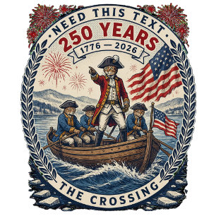 Patriotic Cat 250 Years America Anniversary  T-Shirt