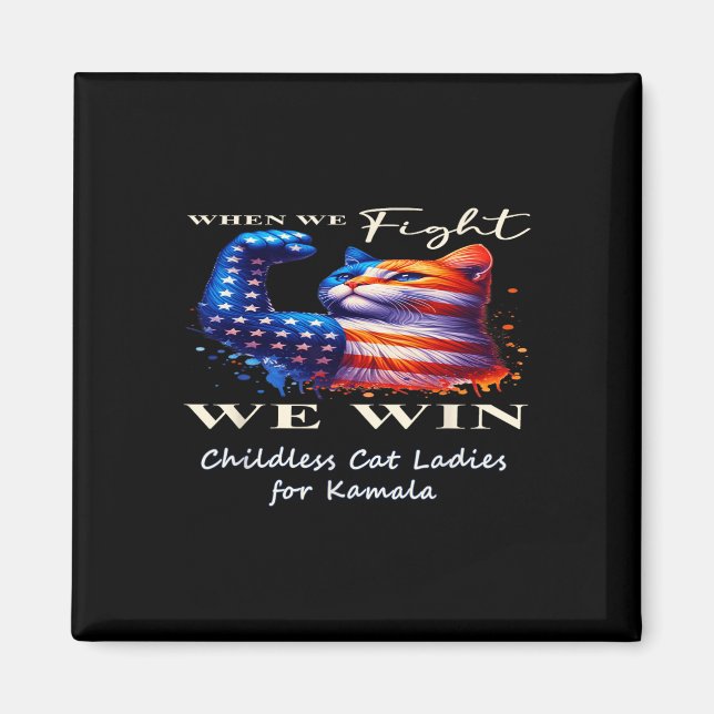 Patriotic Cat  Magnet (Front)