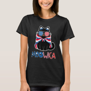 Patriotic Cat Meowica Sunglasses 4th of July Funny T-Shirt