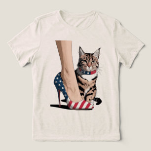 Patriotic Cat Mum Tri-Blend Shirt