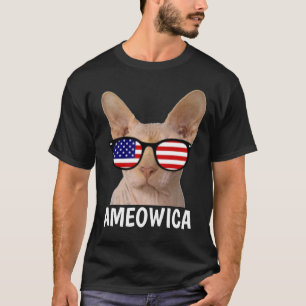 Patriotic Cat T-shirts, Sphynx, AMEOWICA T-Shirt