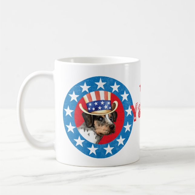 Patriotic Catahoula Coffee Mug (Left)