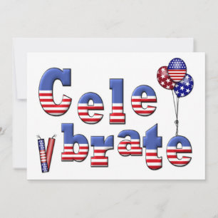 Patriotic Celebration Invitation