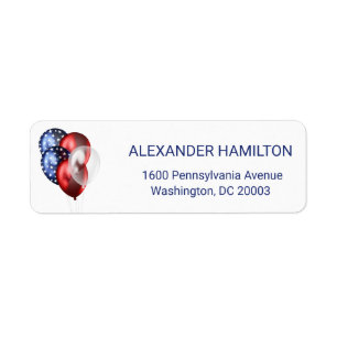 Patriotic Celebration Return Address