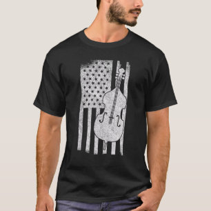 Patriotic Cello Player Cellist Orchestra Musician T-Shirt