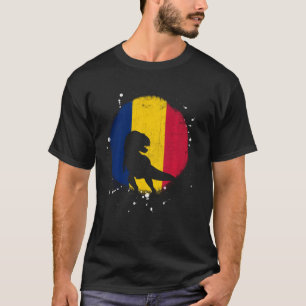 Patriotic Chad Africa Dinosaur African Country Cha T-Shirt