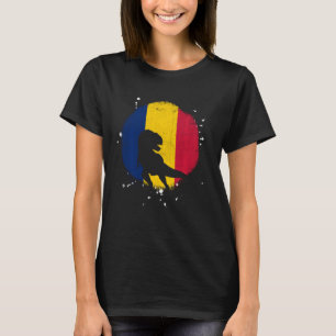 Patriotic Chad Africa Dinosaur African Country Cha T-Shirt