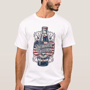 Patriotic Cherry Soda Retro Vector Graphic Tee_1 T-Shirt