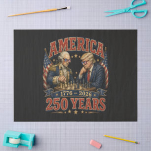 Patriotic Chess 250 Tissue Paper