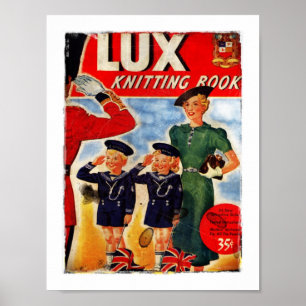 Patriotic Children Knitting Patterns Poster