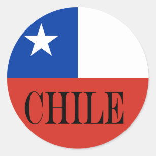Patriotic Chile flag Chileans Classic Round Sticker
