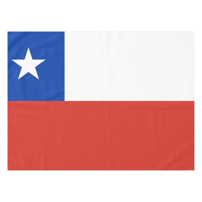 Patriotic Chile flag Chileans Tablecloth (Front (Horizontal))