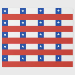 Patriotic Chile flag Chileans Wrapping Paper