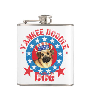 Patriotic Chinook Hip Flask