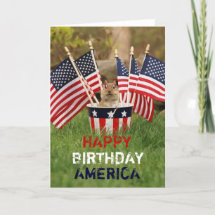 Patriotic Chipmunk Card