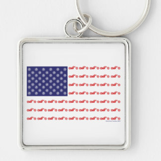 Patriotic Chooper Bike Key Ring