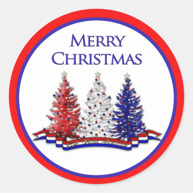PATRIOTIC CHRISTMAS COLLECTION - STICKERS (Front)