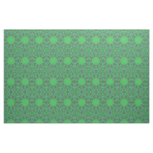 Patriotic Christmas Tree Kaleidoscope Fabric