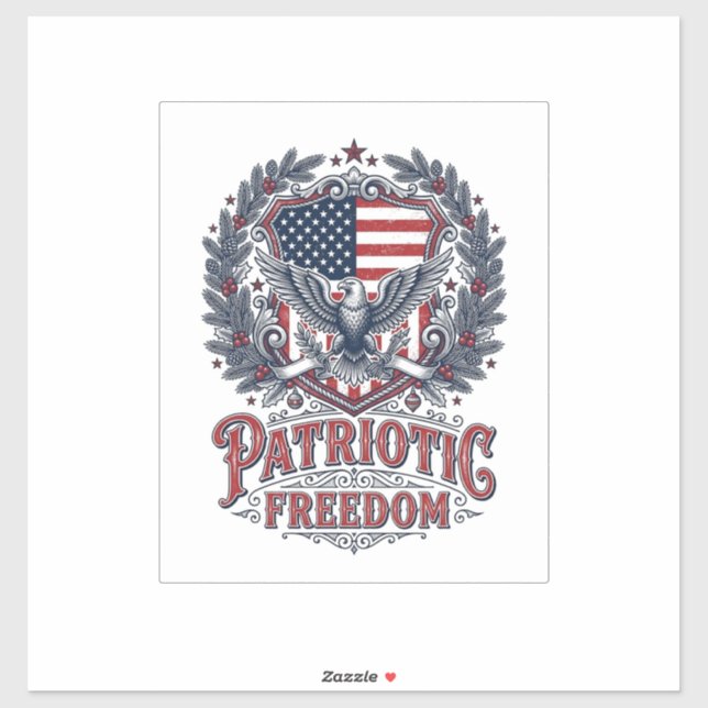 Patriotic Christmas Vector Graphic Tee (Sheet)
