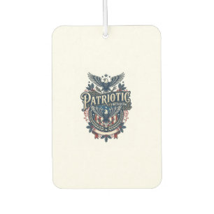 Patriotic Christmas Vector Graphic Tee (2) Car Air Freshener