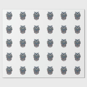 Patriotic Christmas Vector Graphic Tee (2) Wrapping Paper