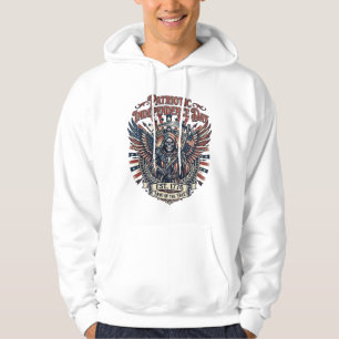 Patriotic Chrome Reaper Dark Patriot Skeleton & Re Hoodie