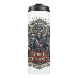 Patriotic Chrome Reaper Dark Patriot Skeleton & Re Thermal Tumbler