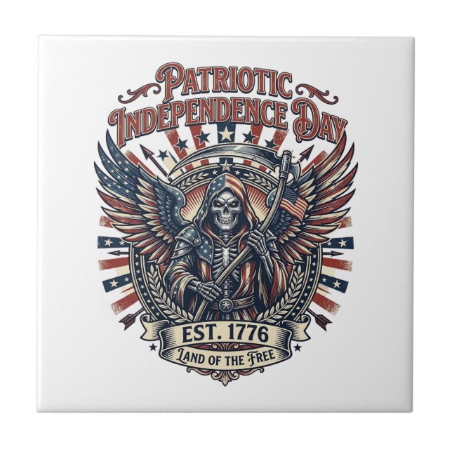 Patriotic Chrome Reaper Dark Patriot Skeleton & Re Tile (Front)