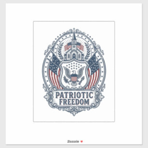 Patriotic Church Camp Vector Graphic Tee