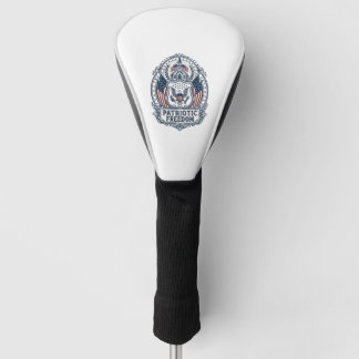 Patriotic Church Camp Vector Graphic Tee Golf Head Cover