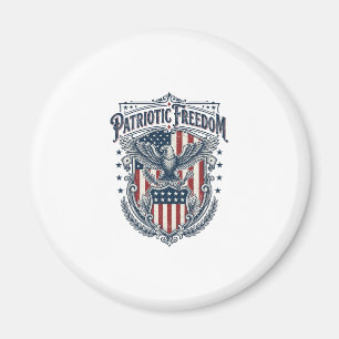 Patriotic City Pride Series Vector Graphic Tee Magnet