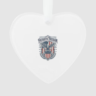 Patriotic City Pride Series Vector Graphic Tee Ornament