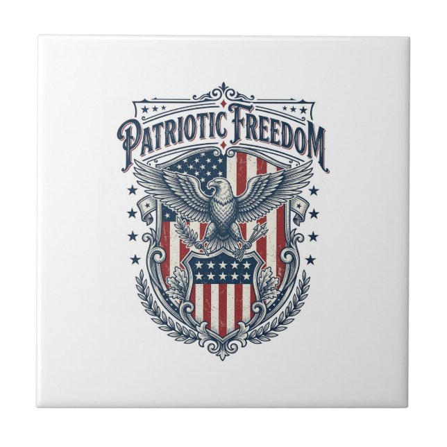 Patriotic City Pride Series Vector Graphic Tee Tile (Front)