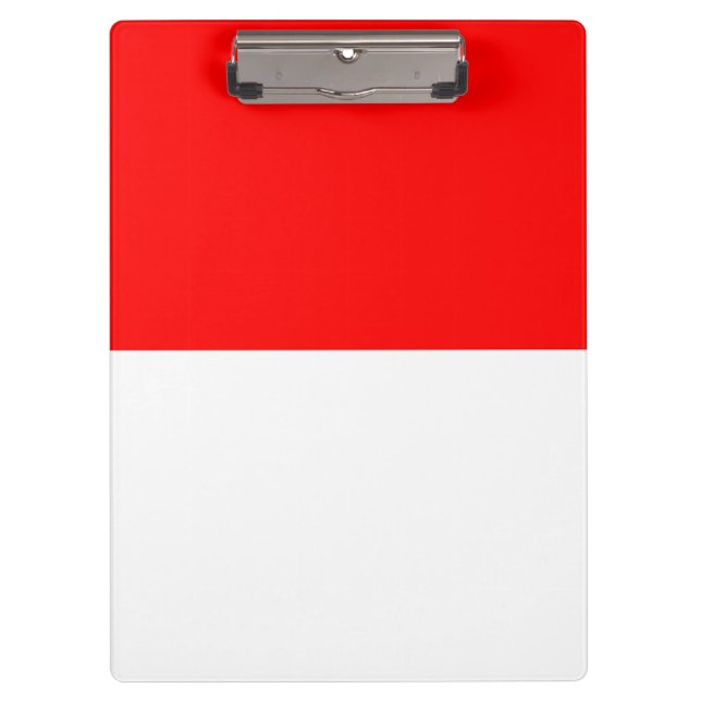 Patriotic Clipboard with flag of Indonesia (Front)