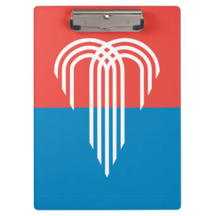 Patriotic Clipboard with flag of Kansas City, USA