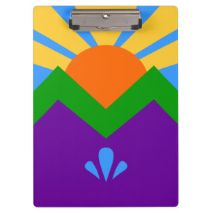 Patriotic Clipboard with flag of Manitou Springs
