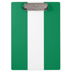 Patriotic Clipboard with flag of Nigeria