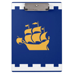 Patriotic Clipboard with flag of Quebec City