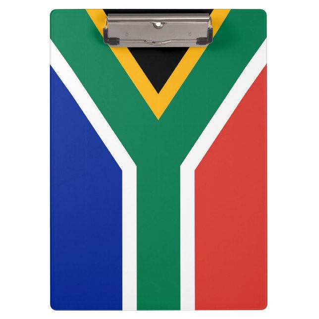 Patriotic Clipboard with flag of South Africa (Front)