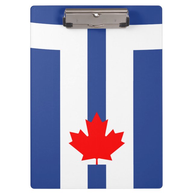 Patriotic Clipboard with flag of Toronto, Canada (Front)