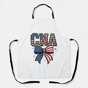Patriotic CNA Bow Vintage Engraving Shirt Design_1 Apron
