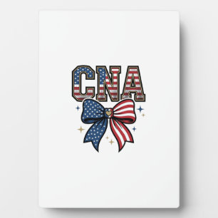 Patriotic CNA Bow Vintage Engraving Shirt Design_1 Plaque